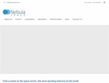 Tablet Screenshot of nebula-space.com